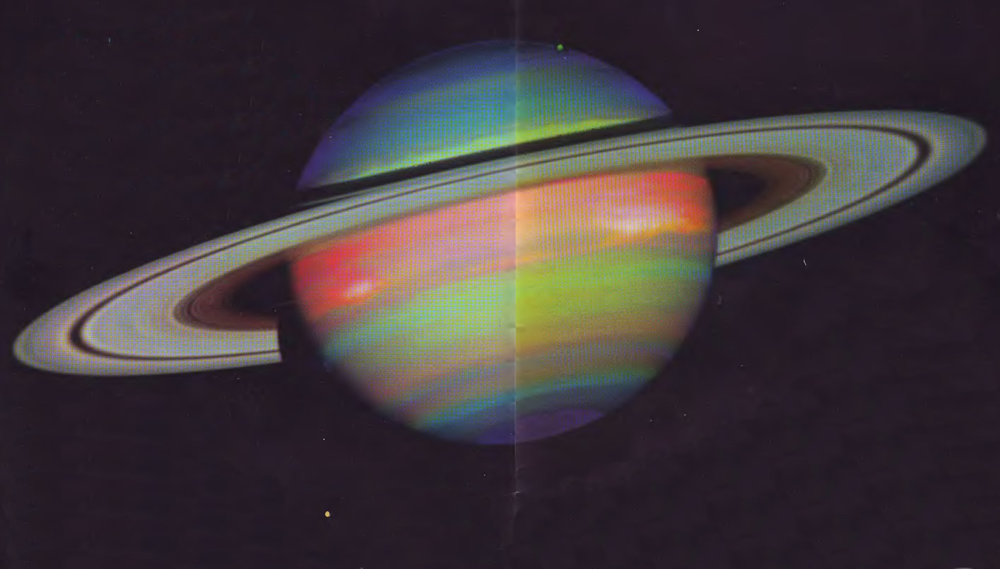 Фото Сатурна в ИК диапазоне
