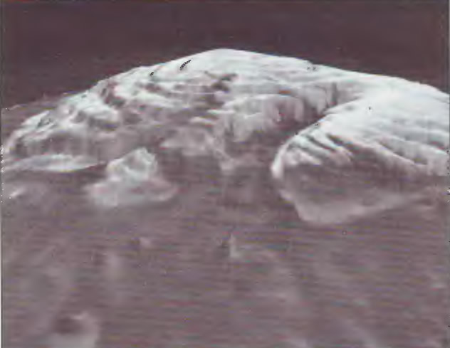 Трехмерное изображение северной полярной шапки Марса