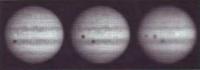 Три тени от спутников на Юпитере