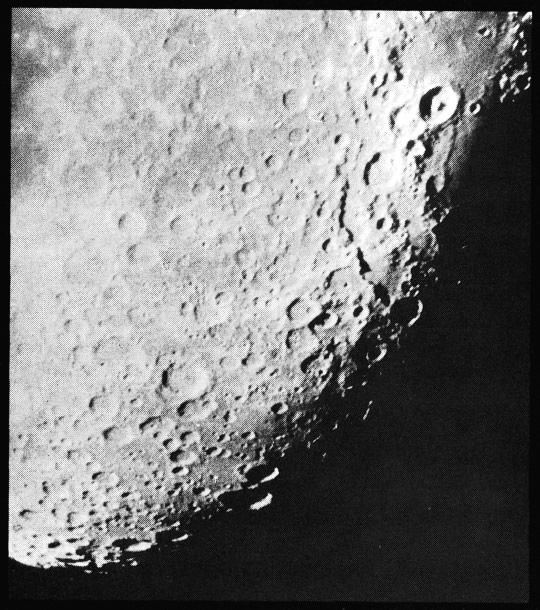 Южная часть диска Луны