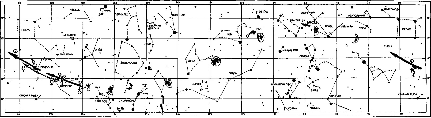 Звездная карта Март 1995
