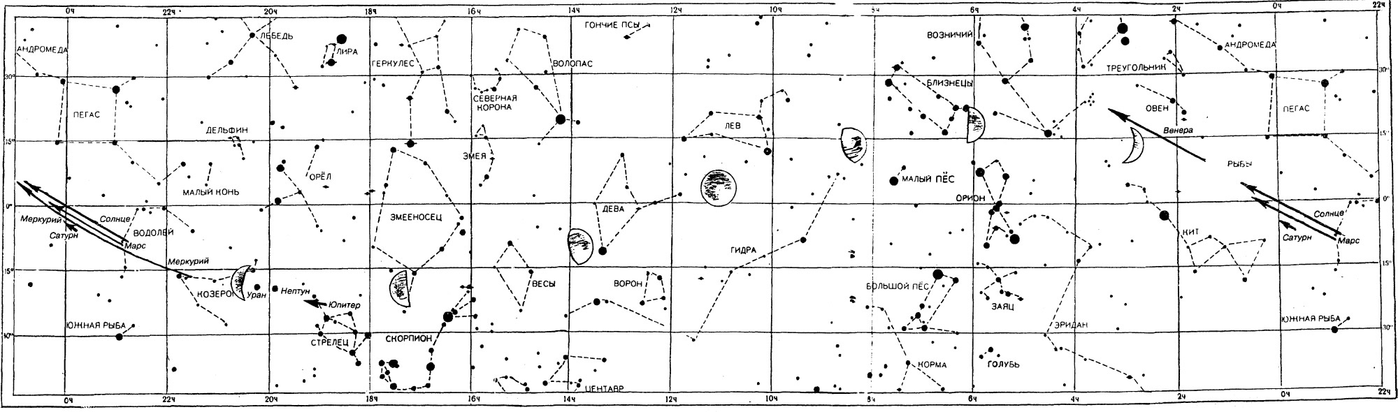 Звездная карта Март 1996