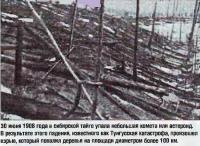 30 июня 1908 года в сибирской тайге упала небольшая комета или астероид