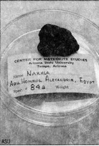 Марсианский метеорит Нахла