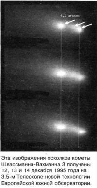 Осколки кометы Швассманна-Вахманна