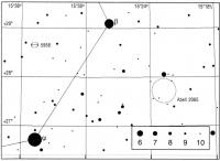 Поисковая карта для галактики NGC 5958 и скопления галактик Abell 2065