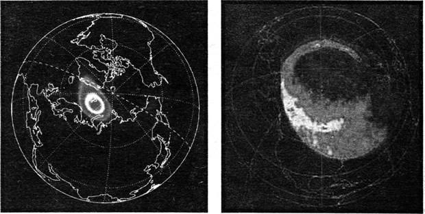 Снимки земных полярных сияний